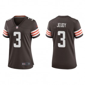Women's Cleveland Browns Jerry Jeudy Brown Game Jersey