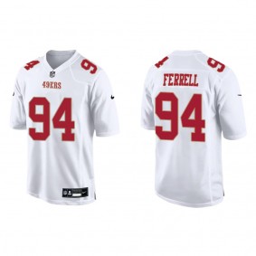 Jersey San Francisco 49ers Clelin Ferrell Men's Fashion Game Tundra White