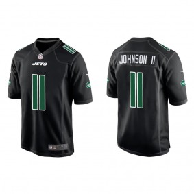 Jersey New York Jets Jermaine Johnson II Men's Fashion Game Black