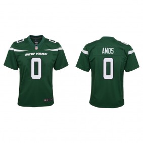 Youth New York Jets Adrian Amos Green Game Jersey