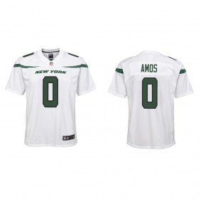 Youth New York Jets Adrian Amos White Game Jersey
