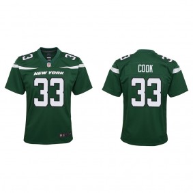 Youth New York Jets Dalvin Cook Green Game Jersey