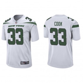 Men's New York Jets Dalvin Cook White Game Jersey