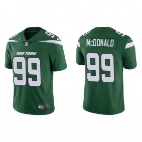 Men's New York Jets Will McDonald Green 2023 NFL Draft Vapor Limited Jersey