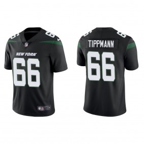 Men's New York Jets Joe Tippmann Black 2023 NFL Draft Vapor Limited Jersey