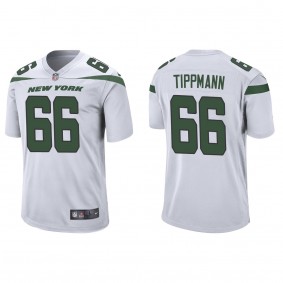 Men's New York Jets Joe Tippmann White 2023 NFL Draft Game Jersey