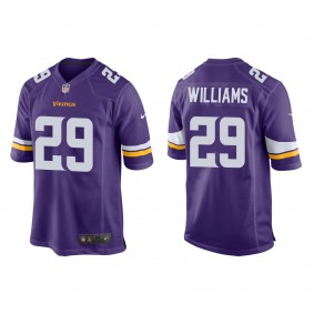 Men's Minnesota Vikings Joejuan Williams Purple Game Jersey