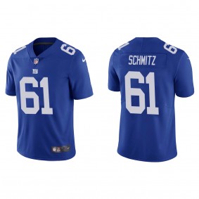 Men's New York Giants John Michael Schmitz Blue 2023 NFL Draft Vapor Limited Jersey