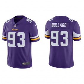 Men's Minnesota Vikings Jonathan Bullard Purple Vapor Limited Jersey