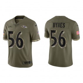 Josh Bynes Baltimore Ravens Olive 2022 Salute To Service Limited Jersey