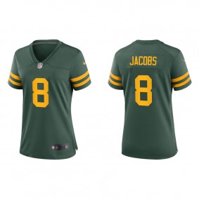 Women's Green Bay Packers Josh Jacobs Green Alternate Game Jersey