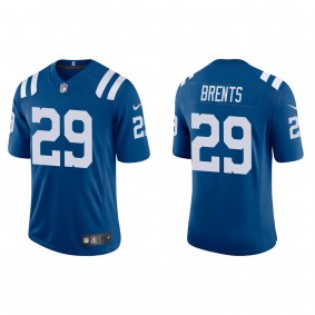 Men's Indianapolis Colts Julius Brents Royal 2023 NFL Draft Vapor Limited Jersey
