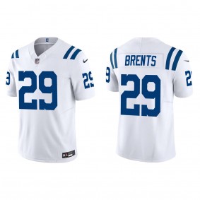 Men's Indianapolis Colts Julius Brents White 2023 NFL Draft Vapor F.U.S.E. Limited Jersey