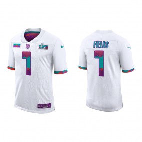 Justin Fields Super Bowl LVII Nike White Limited Jersey