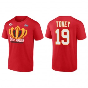 Kadarius Toney Kansas City Chiefs Red Super Bowl LVII Champions Last Standing T-Shirt