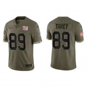 Kadarius Toney New York Giants Olive 2022 Salute To Service Limited Jersey