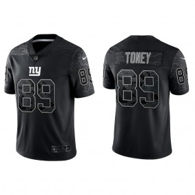 Kadarius Toney New York Giants Black Reflective Limited Jersey