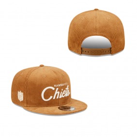 Kansas City Chiefs Corduroy Script 9FIFTY Snapback Hat