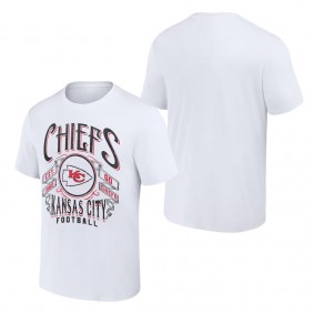 Men's Kansas City Chiefs NFL x Darius Rucker Collection by Fanatics White Vintage Football T-Shirt