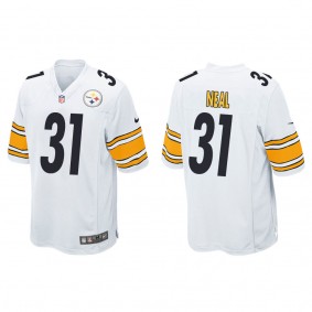 Men's Pittsburgh Steelers Keanu Neal White Game Jersey