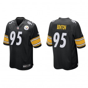 Men's Pittsburgh Steelers Keeanu Benton Black 2023 NFL Draft Game Jersey