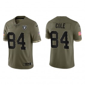 Keelan Cole Las Vegas Raiders Olive 2022 Salute To Service Limited Jersey