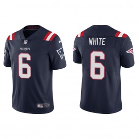 Men's New England Patriots Keion White Navy 2023 NFL Draft Vapor Limited Jersey