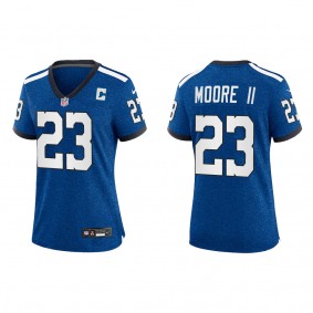 Kenny Moore II Women Indianapolis Colts Royal Indiana Nights Game Jersey