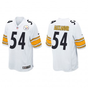 Men's Pittsburgh Steelers Kwon Alexander White Game Jersey