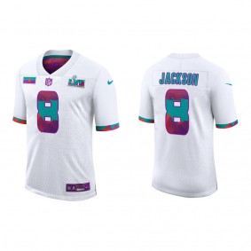 Lamar Jackson Super Bowl LVII Nike White Limited Jersey