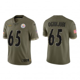 Larry Ogunjobi Pittsburgh Steelers Olive 2022 Salute To Service Limited Jersey