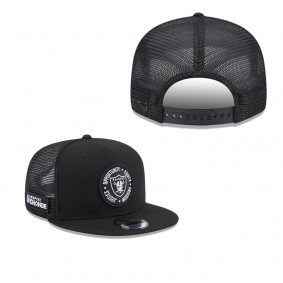 Men's Las Vegas Raiders Black 2022 Inspire Change Trucker 9FIFTY Adjustable Snapback Hat