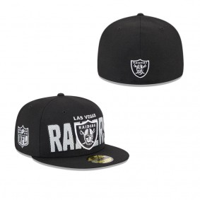 Men's Las Vegas Raiders Black 2023 NFL Draft 59FIFTY Fitted Hat