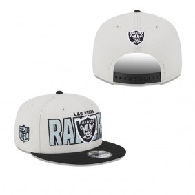 Men's Las Vegas Raiders Stone Black 2023 NFL Draft 9FIFTY Snapback Adjustable Hat