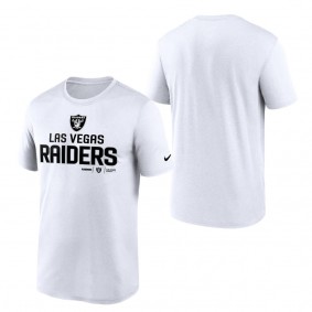 Men's Las Vegas Raiders Nike White Legend Community Performance T-Shirt