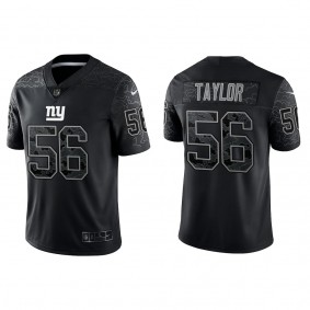Lawrence Taylor New York Giants Black Reflective Limited Jersey