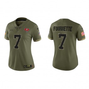 Leonard Fournette Women's Tampa Bay Buccaneers Olive 2022 Salute To Service Limited Jersey