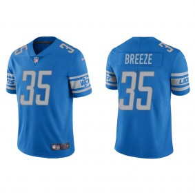 Men's Detroit Lions Brady Breeze Light Blue Vapor Limited Jersey