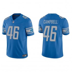 Men's Detroit Lions Jack Campbell Blue 2023 NFL Draft Vapor F.U.S.E. Limited Jersey