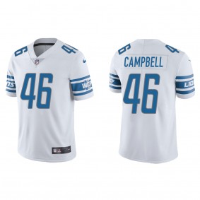 Men's Detroit Lions Jack Campbell White 2023 NFL Draft Vapor Limited Jersey