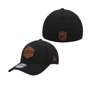 Men's Los Angeles Chargers Black Gulch 39THIRTY Flex Hat