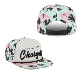 Men's Los Angeles Chargers Khaki Retro Beachin 9FIFTY Snapback Hat