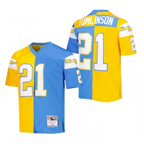 Men's Los Angeles Chargers LaDainian Tomlinson Mitchell & Ness Powder Blue Gold 2002 Split Legacy Replica Jersey