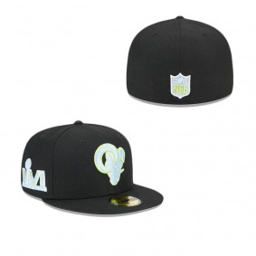 Los Angeles Rams Colorpack Black 59FIFTY Fitted Hat