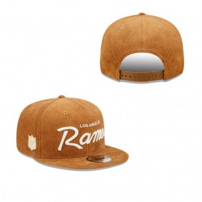Los Angeles Rams Corduroy Script 9FIFTY Snapback Hat