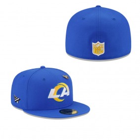 Men's Los Angeles Rams x Paper Planes Royal 59FIFTY Fitted Hat