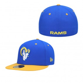Men's Los Angeles Rams Royal Gold Flipside 59FIFTY Fitted Hat