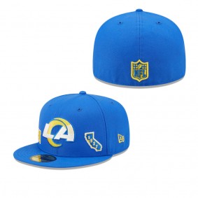 Men's Los Angeles Rams Royal Identity 59FIFTY Fitted Hat