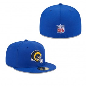 Men's Los Angeles Rams Royal Throwback Main 59FIFTY Fitted Hat