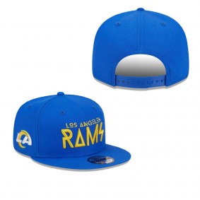 Men's Los Angeles Rams Royal Word 9FIFTY Snapback Hat